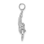 Indlæs billede til gallerivisning 14k White Gold Lobster Ocean Life Pendant Charm
