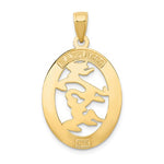 Lade das Bild in den Galerie-Viewer, 14k Yellow Gold Happiness Chinese Character Oval Pendant Charm
