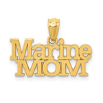 Загрузить изображение в средство просмотра галереи, 14k Yellow Gold Marine Mom Pendant Charm - [cklinternational]
