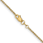 画像をギャラリービューアに読み込む, 14k Yellow Gold 1.6mm Round Open Link Cable Bracelet Anklet Choker Necklace Pendant Chain
