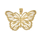 Kép betöltése a galériamegjelenítőbe: 14k Yellow Gold and Rhodium Butterfly Pendant Charm
