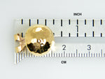 Cargar imagen en el visor de la galería, 14k Yellow Gold Non Pierced Clip On Hammered Ball Omega Back Earrings 12mm
