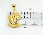 Load image into Gallery viewer, 14k Yellow Gold Bahamas Conch Shell Travel Vacation Pendant Charm
