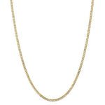 Charger l&#39;image dans la galerie, 14K Yellow Gold 3mm Open Concave Curb Bracelet Anklet Choker Necklace Pendant Chain
