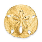 Load image into Gallery viewer, 14k Yellow Gold Sand Dollar Chain Slide Pendant Charm
