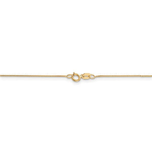 14k Yellow Gold 0.5mm Thin Box Bracelet Anklet Choker Necklace Pendant Chain