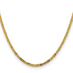 画像をギャラリービューアに読み込む, 14K Yellow Gold 2.5mm Byzantine Bracelet Anklet Choker Necklace Pendant Chain
