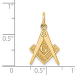 Ladda upp bild till gallerivisning, 14k Yellow Gold Masonic Pendant Charm

