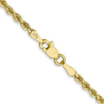 画像をギャラリービューアに読み込む, 10k Yellow Gold 2.25mm Diamond Cut Rope Bracelet Anklet Choker Necklace Pendant Chain
