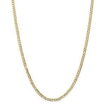 Indlæs billede til gallerivisning 14K Yellow Gold 3.8mm Open Concave Curb Bracelet Anklet Choker Necklace Pendant Chain
