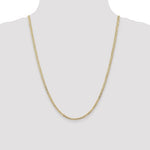 Ladda upp bild till gallerivisning, 14K Yellow Gold 3mm Open Concave Curb Bracelet Anklet Choker Necklace Pendant Chain
