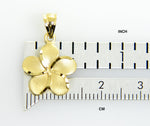 Загрузить изображение в средство просмотра галереи, 14k Yellow Gold Plumeria Flower Small Pendant Charm
