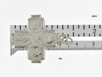 Kép betöltése a galériamegjelenítőbe: Sterling Silver Cruciform Cross Four Way Medal Pendant Charm
