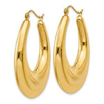 Kép betöltése a galériamegjelenítőbe: 14K Yellow Gold Classic Fancy Shrimp Hoop Earrings
