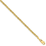 Indlæs billede til gallerivisning 14K Yellow Gold 2mm Byzantine Bracelet Anklet Choker Necklace Pendant Chain
