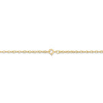 画像をギャラリービューアに読み込む, 14K Yellow Gold 1.35mm Cable Rope Bracelet Anklet Choker Necklace Pendant Chain
