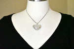 Φόρτωση εικόνας στο εργαλείο προβολής Συλλογής, Sterling Silver Puffy Filigree Heart 3D Large Pendant Charm
