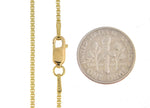 Φόρτωση εικόνας στο εργαλείο προβολής Συλλογής, 14K Yellow Gold 1.5mm Box Bracelet Anklet Necklace Choker Pendant Chain
