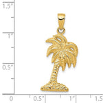 Загрузить изображение в средство просмотра галереи, 14k Yellow Gold Palm Tree Pendant Charm
