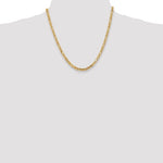 Indlæs billede til gallerivisning 14K Yellow Gold 4mm Byzantine Bracelet Anklet Choker Necklace Pendant Chain
