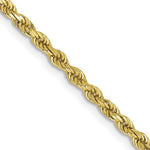 Charger l&#39;image dans la galerie, 10k Yellow Gold 2.25mm Diamond Cut Rope Bracelet Anklet Choker Necklace Pendant Chain
