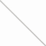 Φόρτωση εικόνας στο εργαλείο προβολής Συλλογής, 10K White Gold 1mm Box Bracelet Anklet Choker Necklace Pendant Chain
