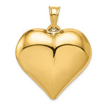 Carica l&#39;immagine nel visualizzatore di Gallery, 14k Yellow Gold Large Puffed Heart Hollow 3D Pendant Charm
