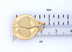 Indlæs billede til gallerivisning 14k Yellow Gold Mizpah Coin 2 Piece Break Apart Pendant Charm

