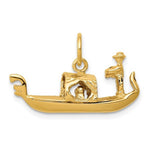 Kép betöltése a galériamegjelenítőbe: 14k Yellow Gold Venetian Gondola 3D Pendant Charm - [cklinternational]
