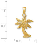 Afbeelding in Gallery-weergave laden, 14k Yellow Gold Palm Tree Pendant Charm
