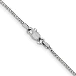 Kép betöltése a galériamegjelenítőbe: 10K White Gold 1.1mm Box Bracelet Anklet Choker Necklace Pendant Chain
