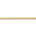 將圖片載入圖庫檢視器 14K Yellow Gold 3mm Open Concave Curb Bracelet Anklet Choker Necklace Pendant Chain
