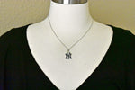 Cargar imagen en el visor de la galería, Sterling Silver Gold Plated Enamel New York Yankees LogoArt Licensed Major League Baseball MLB Pendant Charm
