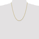 Załaduj obraz do przeglądarki galerii, 10k Yellow Gold 2mm Diamond Cut Rope Bracelet Anklet Choker Necklace Pendant Chain
