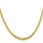 画像をギャラリービューアに読み込む, 14K Yellow Gold 4mm Byzantine Bracelet Anklet Choker Necklace Pendant Chain
