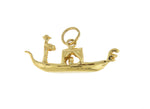 Kép betöltése a galériamegjelenítőbe: 14k Yellow Gold Venetian Gondola 3D Pendant Charm - [cklinternational]
