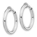 Załaduj obraz do przeglądarki galerii, Sterling Silver Classic Round Endless Hoop Non Pierced Clip On Earrings 18mm x 2.5mm
