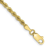 画像をギャラリービューアに読み込む, 10k Yellow Gold 2.75mm Diamond Cut Rope Bracelet Anklet Choker Necklace Pendant Chain
