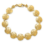 Charger l&#39;image dans la galerie, 14k Yellow Gold Sand Dollar Starfish Bracelet
