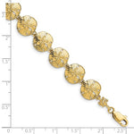 Charger l&#39;image dans la galerie, 14k Yellow Gold Sand Dollar Starfish Bracelet
