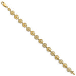 Kép betöltése a galériamegjelenítőbe: 14k Yellow Gold Scallop Seashell Shell Sand Dollar Starfish Bracelet

