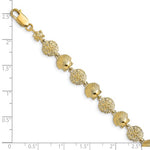 Carregar imagem no visualizador da galeria, 14k Yellow Gold Scallop Seashell Shell Sand Dollar Starfish Bracelet
