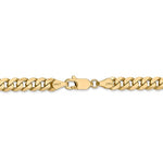 Kép betöltése a galériamegjelenítőbe: 14k Yellow Gold 5.75mm Beveled Curb Link Bracelet Anklet Necklace Pendant Chain
