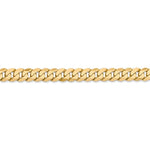 將圖片載入圖庫檢視器 14k Yellow Gold 6.25mm Beveled Curb Link Bracelet Anklet Necklace Pendant Chain
