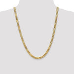 Carregar imagem no visualizador da galeria, 14k Yellow Gold 6.25mm Beveled Curb Link Bracelet Anklet Necklace Pendant Chain
