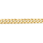 Cargar imagen en el visor de la galería, 14k Yellow Gold 9.5mm Beveled Curb Link Bracelet Anklet Necklace Pendant Chain
