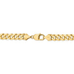Ladda upp bild till gallerivisning, 14k Yellow Gold 9.5mm Beveled Curb Link Bracelet Anklet Necklace Pendant Chain
