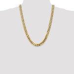 Charger l&#39;image dans la galerie, 14k Yellow Gold 9.5mm Beveled Curb Link Bracelet Anklet Necklace Pendant Chain
