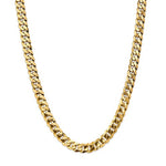 Carregar imagem no visualizador da galeria, 14k Yellow Gold 9.5mm Beveled Curb Link Bracelet Anklet Necklace Pendant Chain
