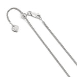 Carregar imagem no visualizador da galeria, Sterling Silver 1.5mm Spiga Wheat Necklace Pendant Chain Adjustable
